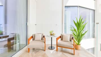 Apartamento luxo, 1 quarto | Sacada