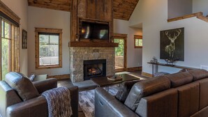 Cabin, Multiple Beds, Patio, Mountain View (The Sheltered Elk at Eagles Nest) | Living area - The Sheltered Elk at Eagles Nest (Banner Elk)