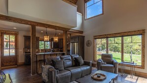 Cabin, Multiple Beds, Patio, Mountain View (The Sheltered Elk at Eagles Nest) | Living area - The Sheltered Elk at Eagles Nest (Banner Elk)