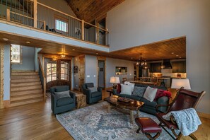 House, Multiple Beds, Patio, Mountain View (Bear Down Den at Eagles Nest) | Living area - Bear Down Den at Eagles Nest (Banner Elk)