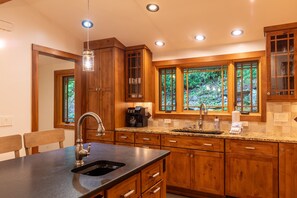 House, Multiple Beds, Patio, Mountain View (Peace of Mind at Hound Ears) | Private kitchen