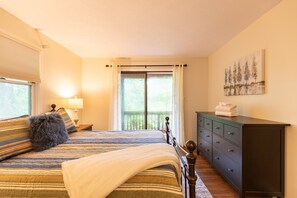 House, Multiple Beds, Patio, Mountain View (Peace of Mind at Hound Ears) | 3 bedrooms, individually decorated, individually furnished, bed sheets