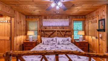 2 bedrooms, individually decorated, individually furnished, bed sheets