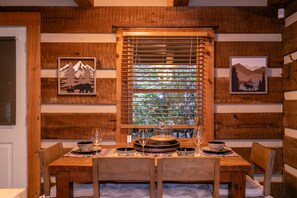 Cabin, Multiple Beds, Hot Tub, Mountain View (Whispering Pines) | Dining - Whispering Pines (Fleetwood)