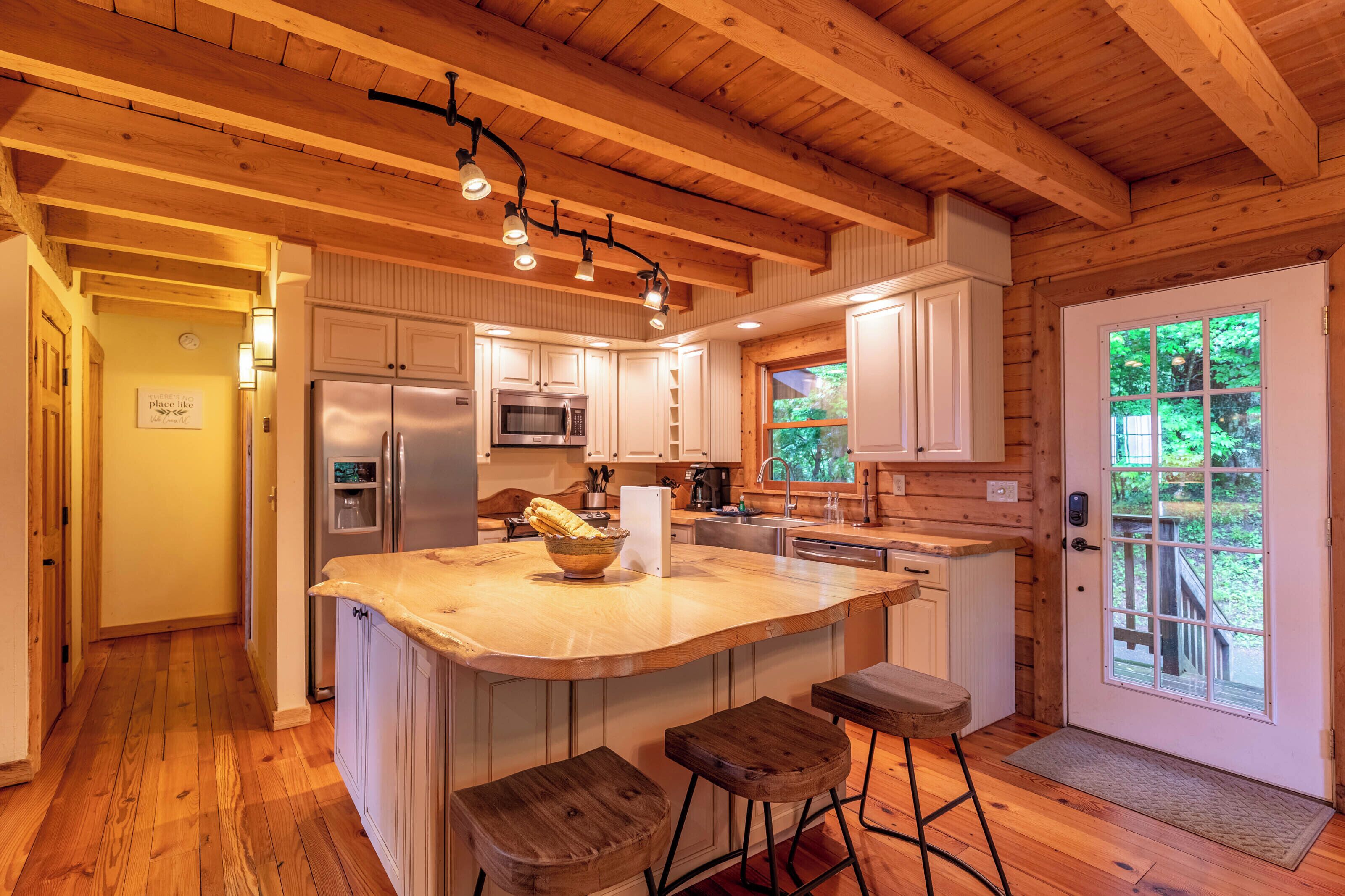 Cabin, Multiple Beds, Hot Tub, Mountain View (Lazy Oaks Lodge ) | Private kitchen | Coffee/tea maker