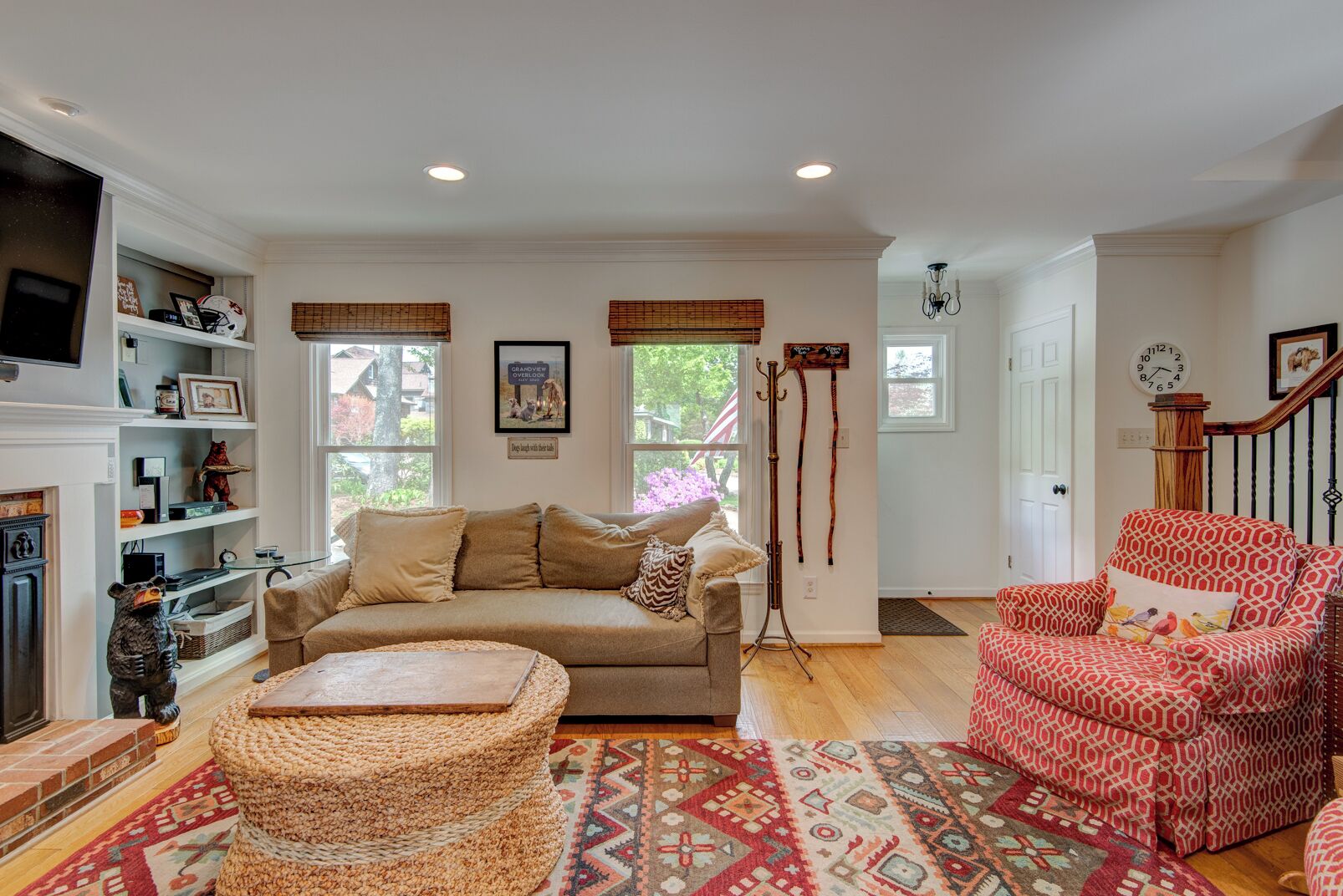 Condo, Multiple Beds, Patio, Mountain View (The Wander Inn) | Living area | Fireplace