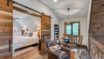 Cabin, Multiple Beds, Hot Tub, Mountain View (The Guardian Bear Lodge ) | 3 bedrooms, individually decorated, individually furnished, bed sheets