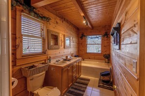 Cabin, Multiple Beds, Patio, Mountain View (Timber Lodge) | Bathroom | Designer toiletries, towels, toilet paper - Timber Lodge (Todd)