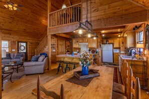 Cabin, Multiple Beds, Patio, Mountain View (Timber Lodge) | Private kitchen | Oven, coffee/tea maker - Timber Lodge (Todd)