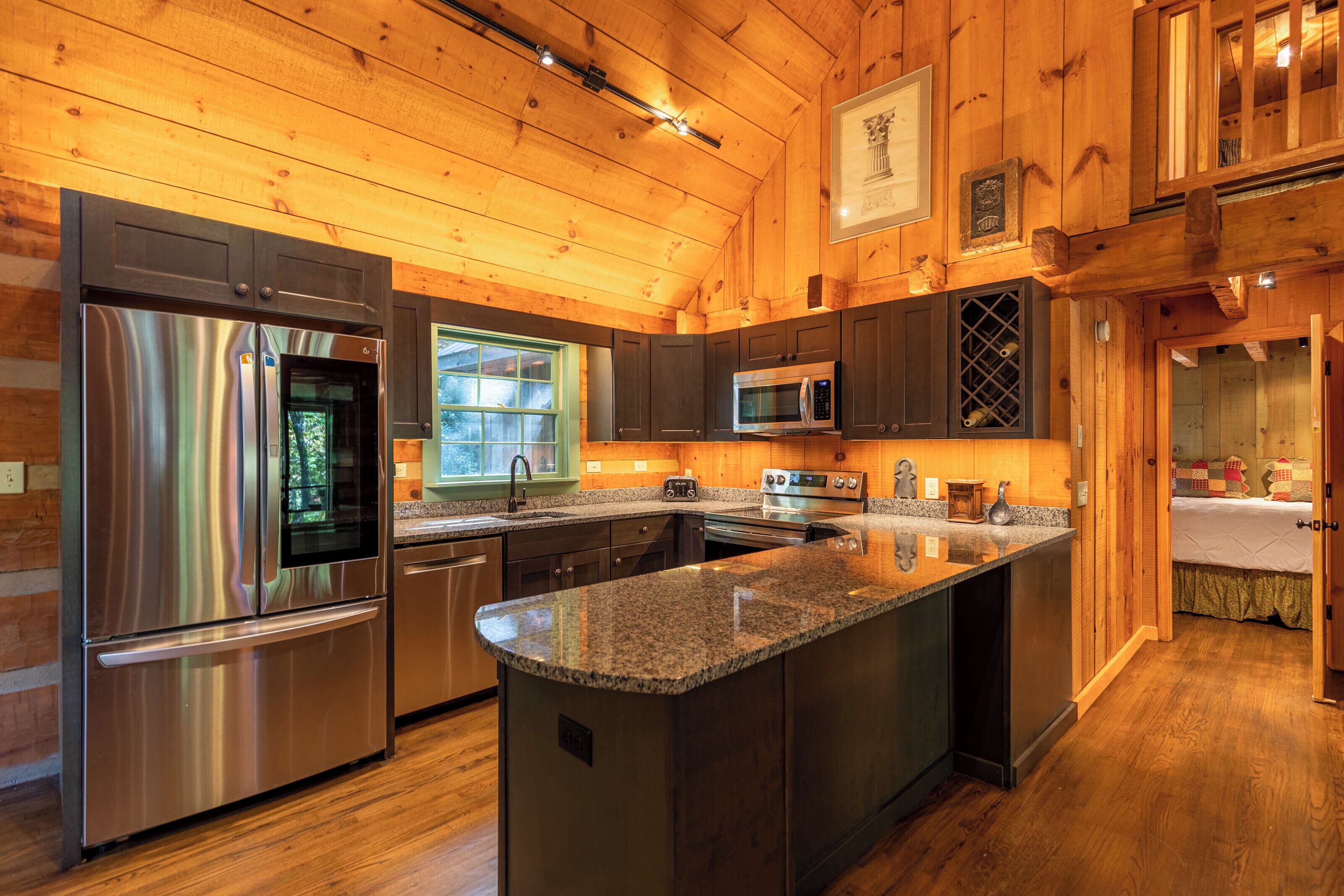 Cabin, 1 King Bed, Hot Tub, Mountain View (Paradise Found) | Private kitchen | Coffee/tea maker