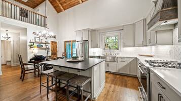 Cabin, Multiple Beds, Patio, Mountain View (Sweet Retreat at Sweetgrass) | Private kitchen | Coffee/tea maker