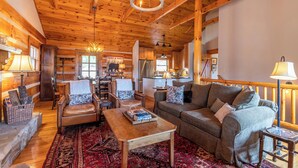 Cabin, Multiple Beds, Hot Tub, Mountain View (River Daze) | Living area - River Daze (Boone)