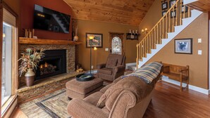 Cabin, Multiple Beds, Hot Tub, Mountain View (Grand Panorama) | Living area - Grand Panorama (Banner Elk)