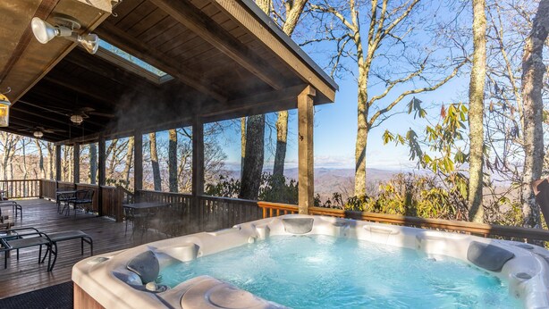 Cabin, Multiple Beds, Hot Tub, Mountain View (Mountain Masterpeace) | Outdoor spa tub - Mountain Masterpeace (Banner Elk)