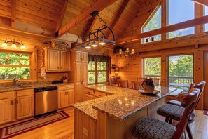 Cabin, Multiple Beds, Patio, Mountain View (Atop Banner Elk) | Private kitchen | Coffee/tea maker - Atop Banner Elk (Banner Elk)