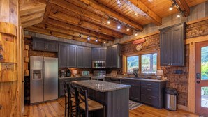 House, Multiple Beds, Hot Tub, Mountain View (River Mill Lodge) | Private kitchen - River Mill Lodge (Sugar Grove)