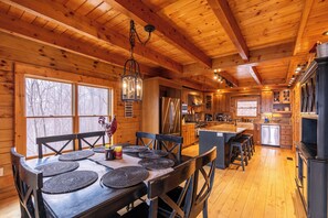 Cabin, Multiple Beds, Hot Tub, Mountain View (Hidden Ridge) | Dining - Hidden Ridge (Deep Gap)