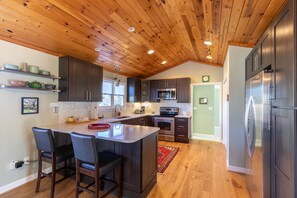 Cabin, Multiple Beds, Patio, Mountain View (Higher Ground) | Private kitchen - Higher Ground (Boone)