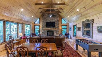 Cabin, Multiple Beds, Hot Tub, Mountain View (Rested Traveler) | Game room
