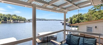 Gentle Lakefront Home - Hot Tub, Boat Slip, Smart TVs, Firepit, Sleeps 8