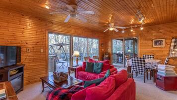 House, Berbilang Katil, Hot Tub, Mountain View (Running Brook) | Ruang tamu