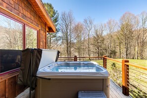 Cabin, Multiple Beds, Hot Tub, Mountain View (Buddys Cabin at Eagles Nest) | Outdoor spa tub - Buddys Cabin at Eagles Nest (Elk Park)