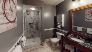 Shower, hair dryer, towels - Opulent 2BR in Allegheny overlooks the village! by RedAwning (Snowshoe)