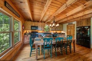 Cabin, Multiple Beds, Patio, Mountain View (Appalachian Satisfaction) | Private kitchen | Coffee/tea maker
