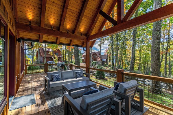 Terrace/patio - Teddy Bear's Retreat at Eagles Nest (Banner Elk)