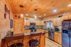 Ferienhaus, Mehrere Betten, Whirlpool, Bergblick (Mountain Tranquility) | Eigene Küche | Wasserkocher mit Kaffee-/Teezubehör