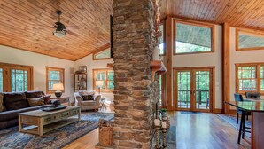 Cabin, Multiple Beds, Hot Tub, Mountain View (High On Cloud Nine) | Living area - High On Cloud Nine (Boone)