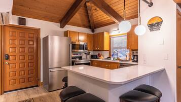 Cabin, Multiple Beds, Patio, Mountain View (Blue Ridge Retreat at Linville Land ) | Private kitchen | Coffee/tea maker