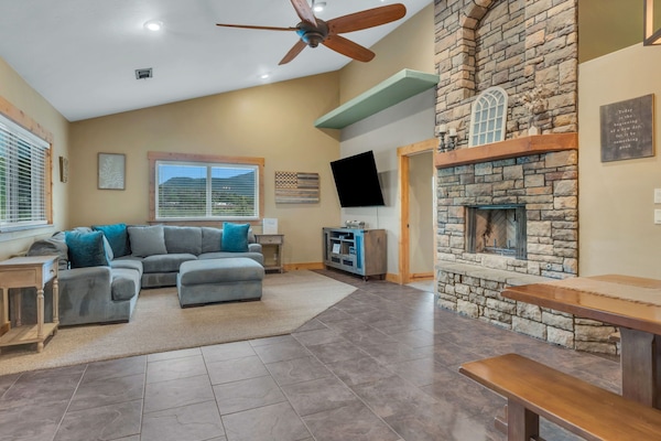 TV connectée, cheminée