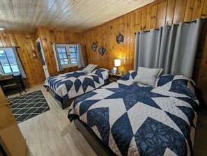 Iron/ironing board, travel crib, free WiFi, bed sheets