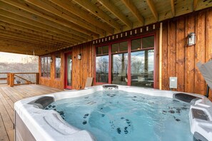 Cabin, Multiple Beds, Hot Tub, Mountain View (Firesky Lodge at Eagles Nest) | Outdoor spa tub - Firesky Lodge at Eagles Nest (Banner Elk)
