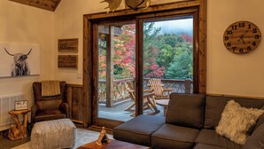 Cabin, Multiple Beds, Patio, Mountain View (Three Little Bears at Eagles Nest) | Living area - Three Little Bears at Eagles Nest (Banner Elk)