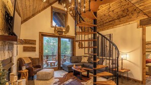 Cabin, Multiple Beds, Patio, Mountain View (Three Little Bears at Eagles Nest) | Living area - Three Little Bears at Eagles Nest (Banner Elk)