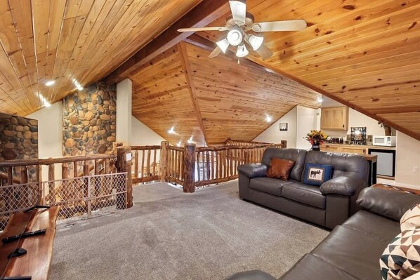 TV, fireplace, offices