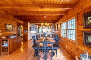 Cabin, Multiple Beds, Patio, Mountain View (Mountaintop at Yonahlossee Saddle) | Dining - Mountaintop at Yonahlossee Saddle (Boone)