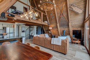 Cabin, Multiple Beds, Hot Tub, Mountain View (Snowmaker's Cabin) | Living area - Snowmaker's Cabin (Banner Elk)