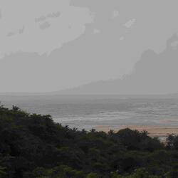 Vista a la playa o el mar