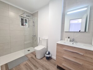 淋浴设施、吹风机、毛巾、肥皂