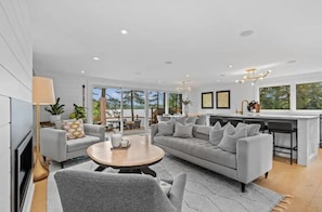 Smart TV, fireplace, video games, computer monitors