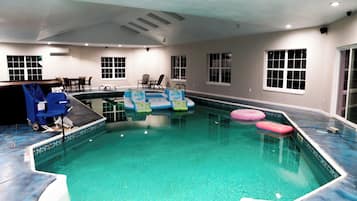 Indoor pool, a heated pool