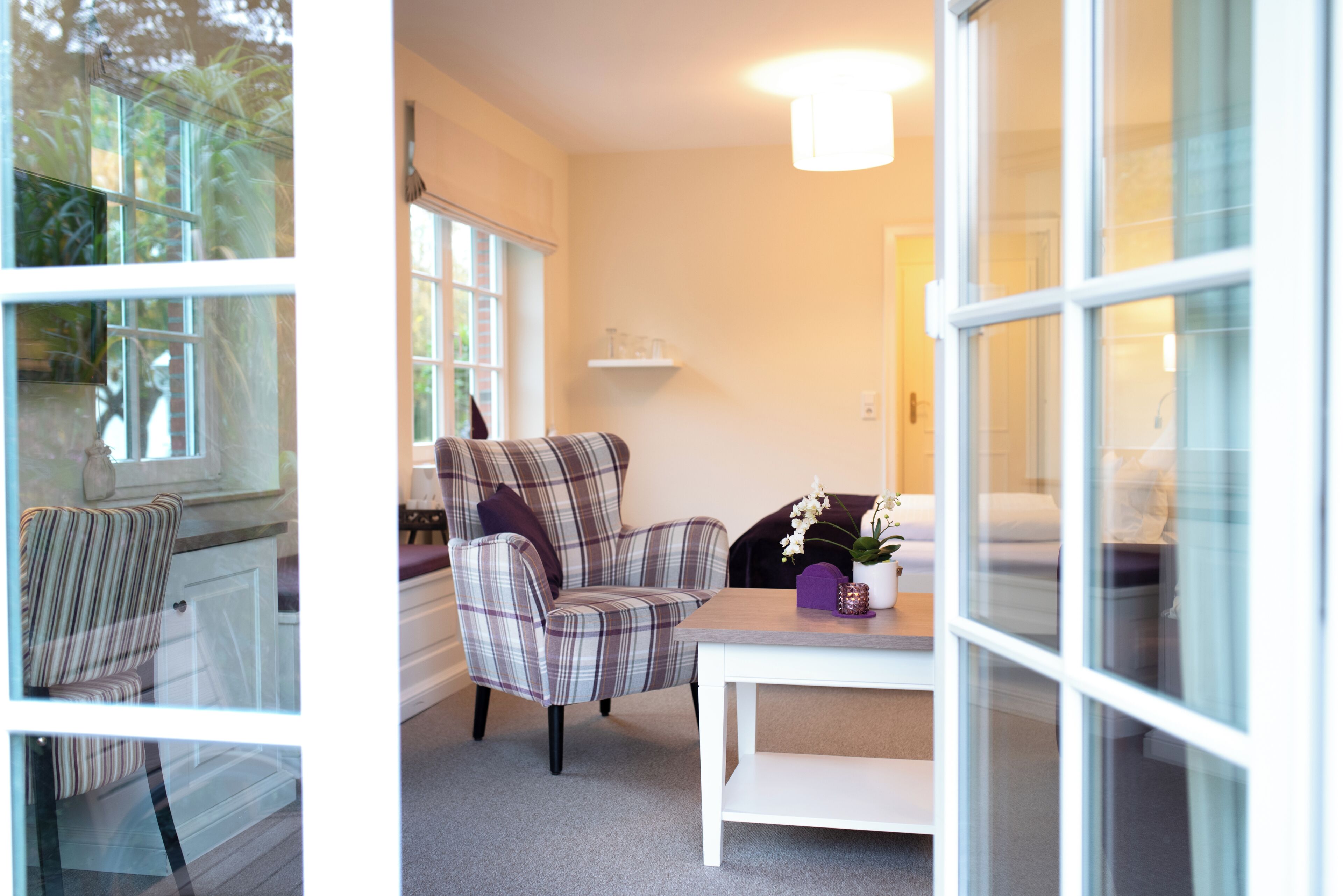 Dobbeltrom – comfort, hageutsikt