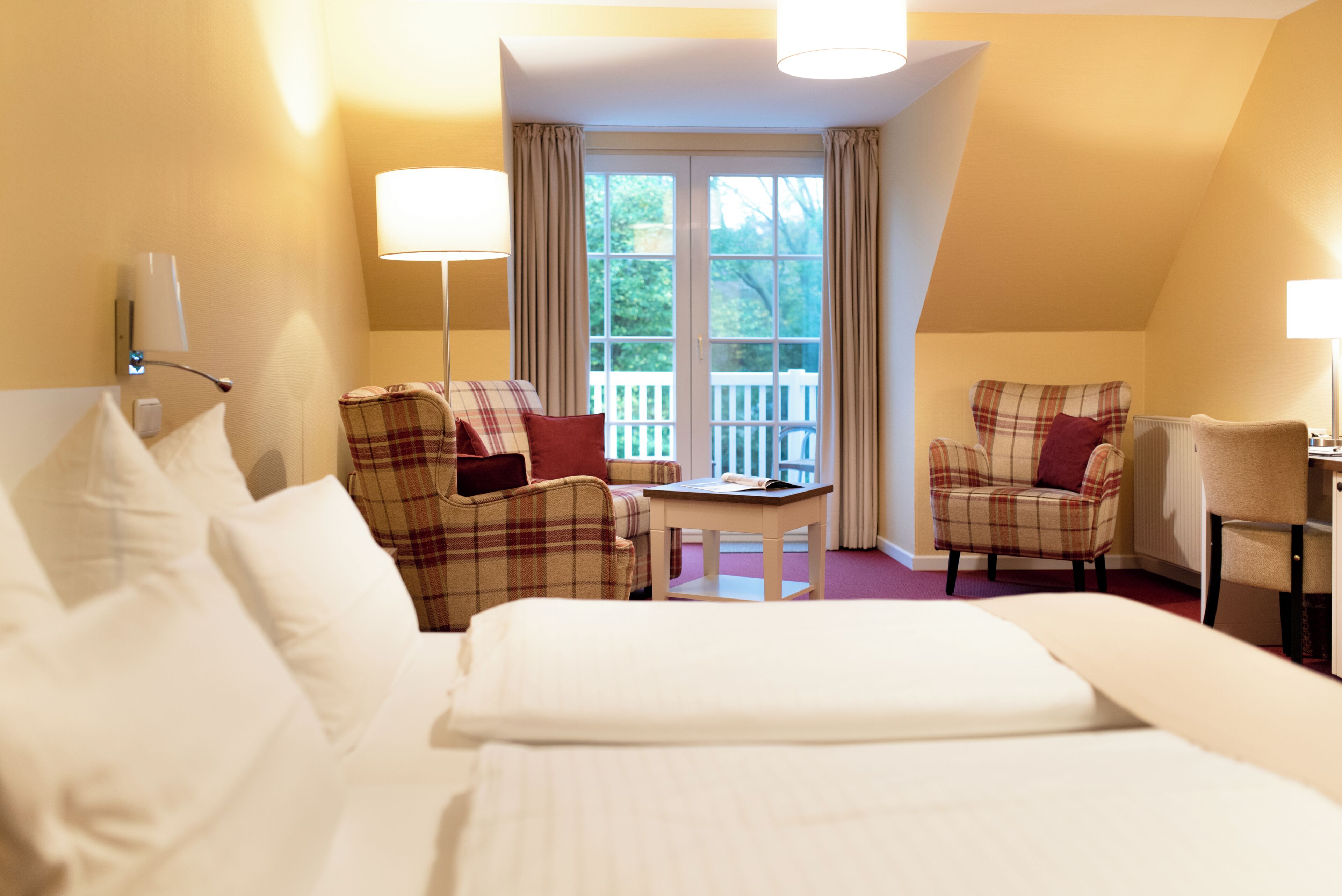 Superior-Doppel- oder -Zweibettzimmer, Gartenblick