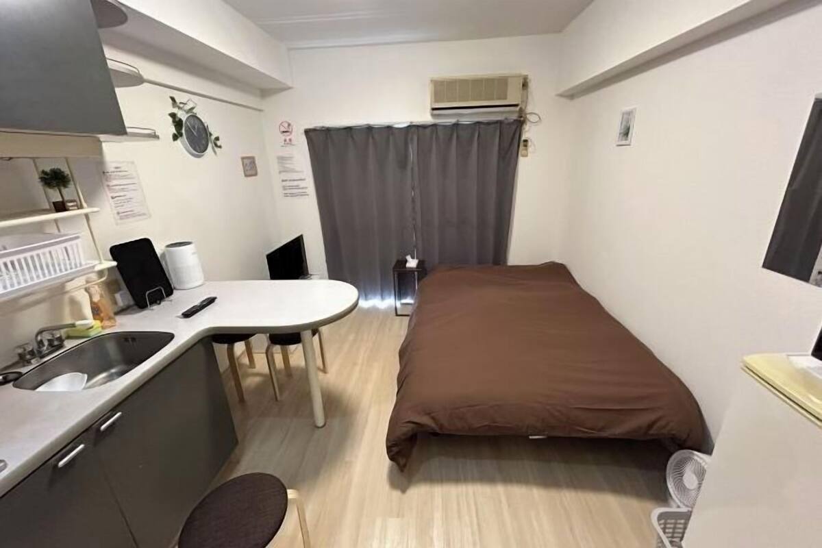 Laptop workspace, blackout drapes, iron/ironing board, WiFi (free)