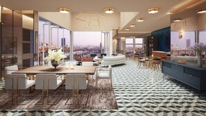 Dining - Landing | Stylish 2BD, Pool, Gym (Las Vegas)