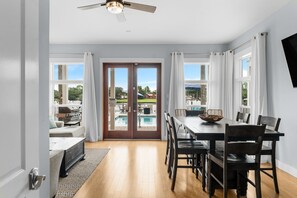 House, Multiple Beds, Pool Access (8506 Lydia Ln) | Dining - Beach Bay Getaway! Bayfront 4BR 4BA House Sleeps 12 Private Pool Boat Dock (Panama City Beach)