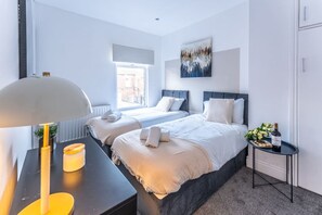 2 bedrooms, iron/ironing board, travel crib, WiFi